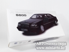 Автоминиатюра модели - Mercedes-Benz S600 V12 W140 (Black) 1:18 Mission Model