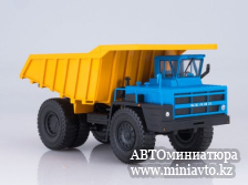 Автоминиатюра модели - БЕЛАЗ-7548 сине-оранжевый 1:43 Наш Автопром