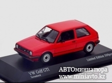 Автоминиатюра модели - Volkswagen Golf 2 GTI, red, 1985 Minichamps