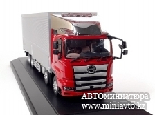 Автоминиатюра модели - HINO Ranger Delivery VAN Truck Red/Silver 1:43 China Promo Models