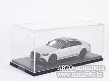 Автоминиатюра модели - Mercedes-Benz S63 E Performance 2023 silver 1:64 Almost Real