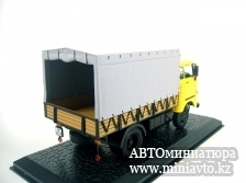 Автоминиатюра модели - IFA W50L, бортовой с тентом, yellow  ATLAS - DDR Nutzfahrzeuge
