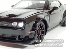 Автоминиатюра модели - Dodge Challenger SRT Hellcat Widebody  Matte Black 2018 1:24 CPM junior series