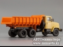 Автоминиатюра модели - КрАЗ-6510 (1985-94) бежево-оранжевый Наш Автопром