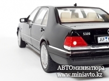 Автоминиатюра модели - Mercedes-Benz S320 SEL W140 Black 1:24 CPM junior series