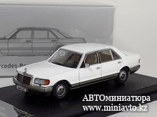 Автоминиатюра модели - Mercedes-Benz S560SEL W126 White 1:64 Master
