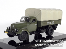 Автоминиатюра модели - ЗИC-150 бортовой с тентом хаки 1:43 DiP Models