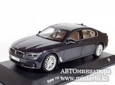 Автоминиатюра модели - BMW 750li DARK Grey 1:18 i-Scale