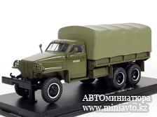 Автоминиатюра модели - Studebaker US6 U4 бортовой с тентом (с лебёдкой), хаки 1:43 SSM