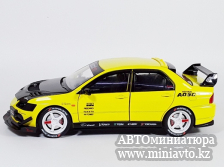Автоминиатюра модели - Mitsubishi Lancer EVO 9 yellow 1:24 CPM junior series