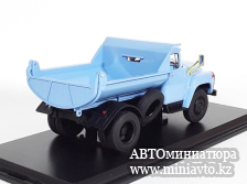 Автоминиатюра модели - ЗИЛ-ММЗ-555 самосвал голубой поздняя решётка радиатора SSM