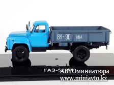 Автоминиатюра модели - ГАЗ-52-04 голубая кабина,синий борт 1:43 DiP Models