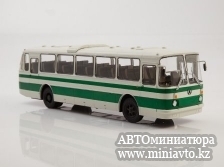 Автоминиатюра модели - ЛАЗ-699Р белозелёный Советский Автобус