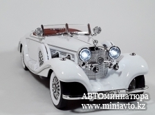 Автоминиатюра модели - Mercedes 500K Roadster  White 1:18 CPM junior series