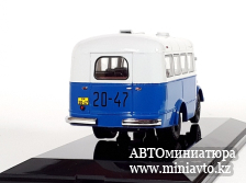 Автоминиатюра модели - ПАЗ-651 бело/синий DiP Models
