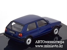 Автоминиатюра модели - VW Rabbit (Golf) 2 GTI 1984 darkblue-metallic 1:43 Ixo