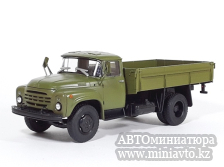 Автоминиатюра модели - ЗиЛ-130 бортовой хаки (поздняя облицовка радиатора) Автоистория