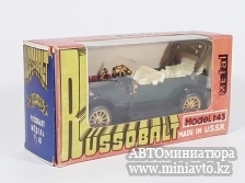 Автоминиатюра модели - Руссо-Балт С24-40 Торпедо кабриолет тёмнозелёный Саратов СССР