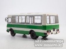Автоминиатюра модели - ПАЗ-3205 белозелёный Советский Автобус