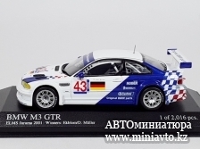 Автоминиатюра модели - BMW M3 GTR #43 ALMS 24H LE MANS 2001 1:43 Minichamps