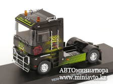 Автоминиатюра модели - Renault AE 500 Magnum Green Mamba 1991 black 1:43 Hachette trucks