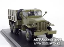 Автоминиатюра модели - GMC CCKW SWB 352 бортовой (с лебёдкой), хаки 1:43 SSM