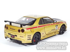 Автоминиатюра модели - Nissan Skyline GT-R R34 Gold 1:24 CPM junior series