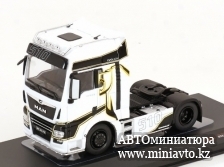 Автоминиатюра модели - MAN TGX XXL D38 white black yellow  2020, 1:43 Ixo