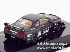 Автоминиатюра модели - LB-Works LB-ER34 Nissan Super Silhouette Skyline #5 мат черный Ixo