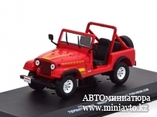 Автоминиатюра модели - Jeep CJ-7 Renegade из кинофильма Terminator Connor 1983 red/yellow Greenlight 