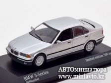 Автоминиатюра модели - BMW 3er E36 Saloon 1991 silver Minichamps