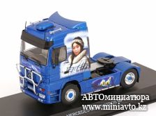 Автоминиатюра модели - Mercedes Actros MP1 Eskimo Arctic 1998 bluemetallic 1:43 Hachette trucks
