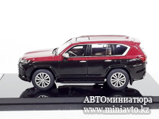 Автоминиатюра модели - Lexus LX 600 Red/Black  1:64 GCD 