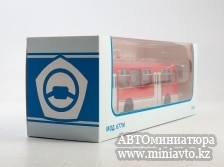 Автоминиатюра модели - ЛиАЗ-677М краснобелый Советский Автобус