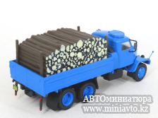 Автоминиатюра модели - PRAGA V3S бортовой с грузом бревен 1953 blue 1:43 DeAgostini