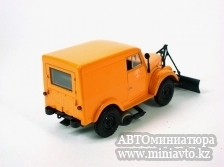 Автоминиатюра модели - ГАЗ-69 тротуароуборочная машина Т-3, оранжевый DeAgostini (Автомобиль на службе)