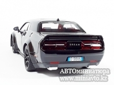 Автоминиатюра модели - Dodge Challenger SRT Hellcat Widebody  Matte Black 2018 1:24 CPM junior series