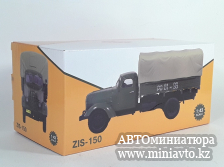 Автоминиатюра модели - ЗИC-150 бортовой с тентом хаки 1:43 DiP Models
