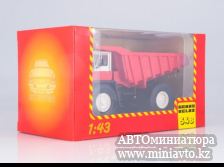 Автоминиатюра модели - БЕЛАЗ-548 красно-белый 1:43 Наш Автопром