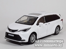 Автоминиатюра модели - Toyota Sienna Minivan Hybrid  White 1:24 CPM junior series