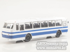 Автоминиатюра модели - ЛАЗ-699Р белый/синий 1:43 Наши Автобусы