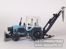 Автоминиатюра модели - Пневмомолот+бульдозер на базе МТЗ-82 (металл),Компаньон ,Сделано в СССР