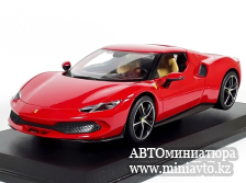 Автоминиатюра модели - Ferrari 296 GTB red 1:18 Bburago