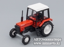 Автоминиатюра модели - Трактор МТЗ-82, красный / черный  АГАТ