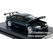 Автоминиатюра модели - BMW M3 GTR E46  Green 1:64 MJ Model