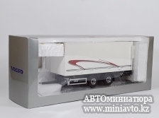 Автоминиатюра модели - VOLVO Central Axle Trailer White 1:43 MOTORART