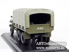 Автоминиатюра модели - Studebaker US6 U4 бортовой с тентом (с лебёдкой), хаки 1:43 SSM