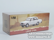 Автоминиатюра модели - LADA 2105 white 1:64 Perka