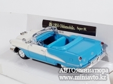 Автоминиатюра модели - OLDSMOBILE Super 88 (1955), white / blue  New Ray