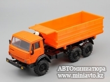 Автоминиатюра модели - КамАЗ  55105 сельхоз, оранжевый Элекон